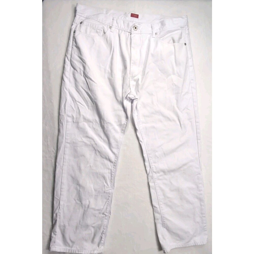 Sean John Jeans Men’s Hamilton Denim Pants White W40 X L32, Relaxed Fit Y2K